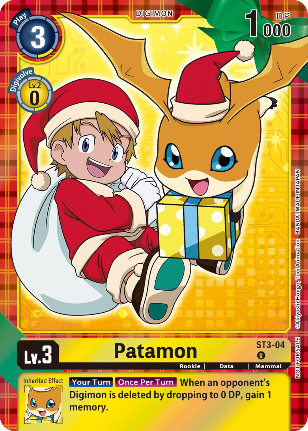 Patamon [Winter Holiday Foil] #ST3-04