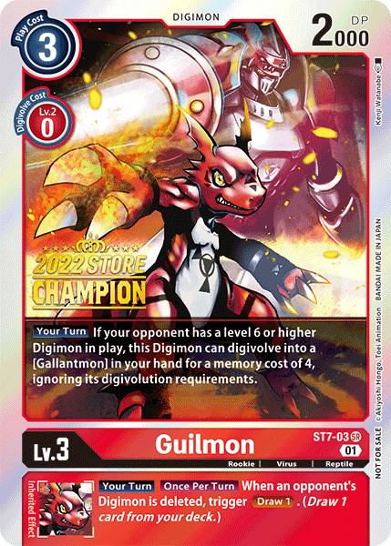 Guilmon [Store Champion Foil] #ST7-03