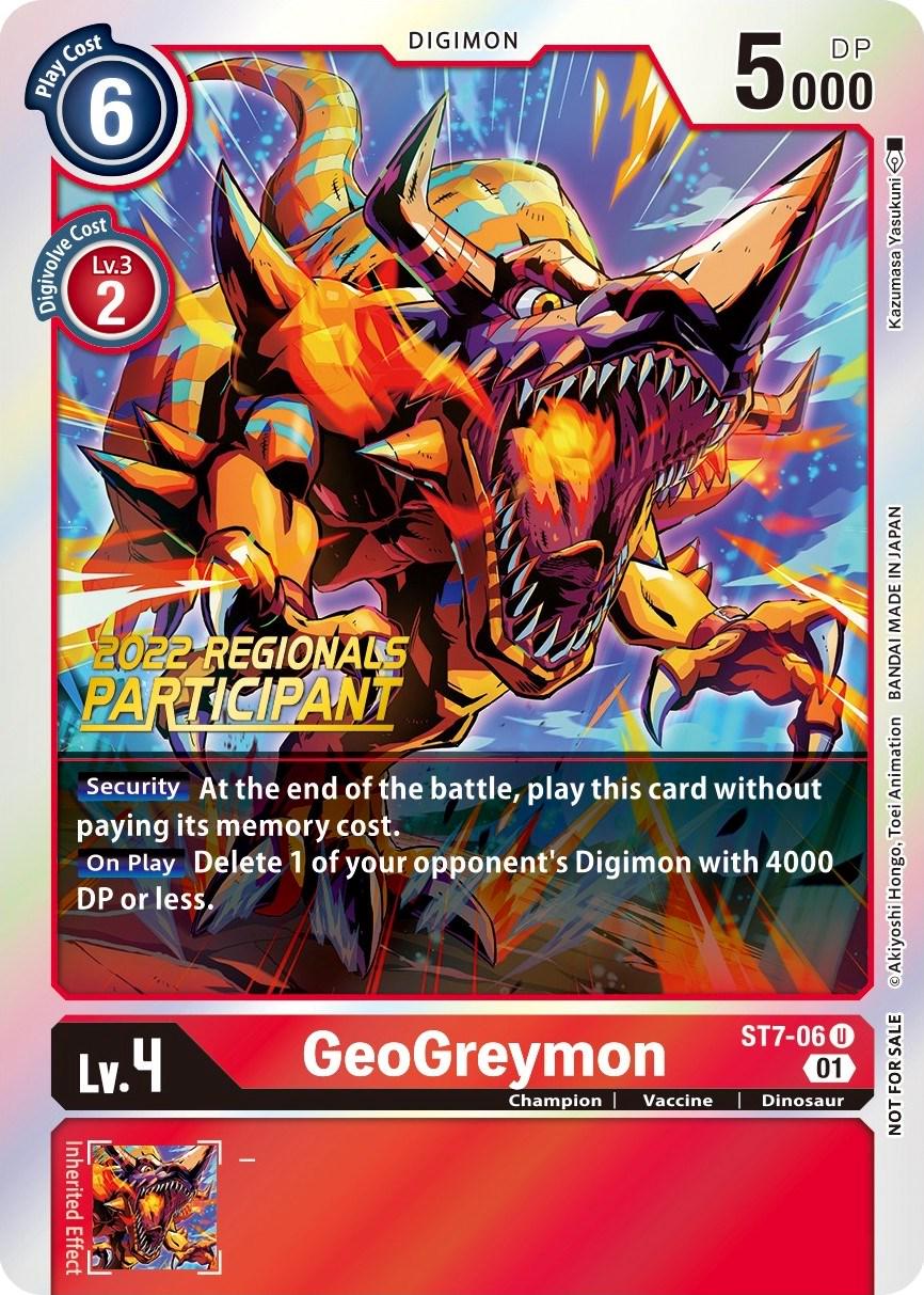 GeoGreymon [Regional Online Participant Foil] #ST7-06