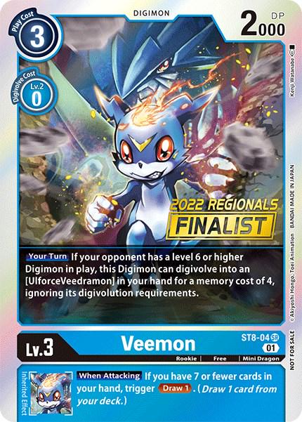 Veemon [Regional Online Finalist Foil] #ST8-04