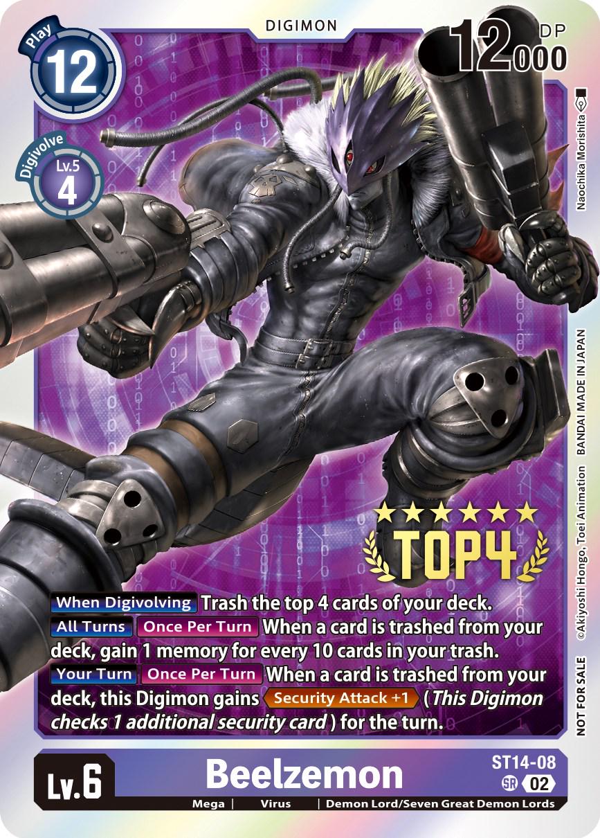 Beelzemon [3-On-3 Top 4 Foil] #ST14-08
