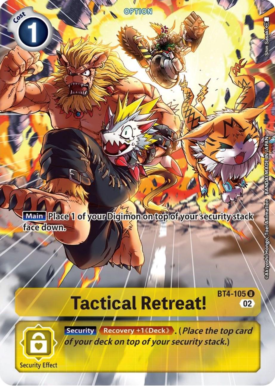 Tactical Retreat! [Alternate Art Foil] #BT4-105