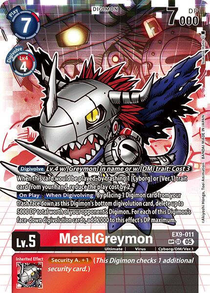 MetalGreymon [SP Foil] #EX9-011