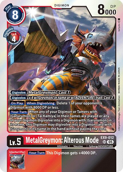 MetalGreymon: Alterous Mode [Foil] #EX9-012