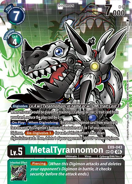 MetalTyrannomon [SP Foil] #EX9-043