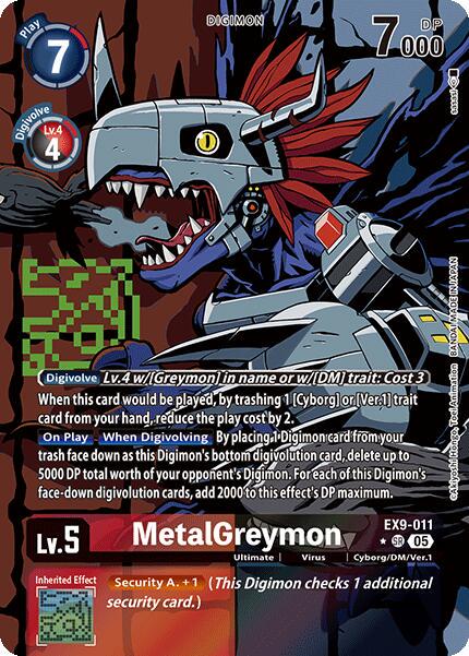 MetalGreymon [Alternate Art Foil] #EX9-011