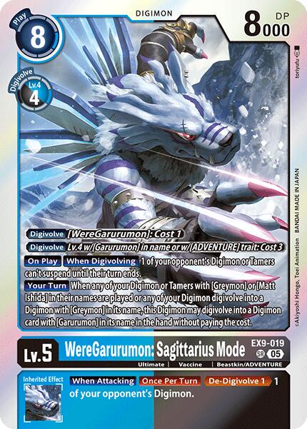 WereGarurumon: Sagittarius Mode [Foil] #EX9-019