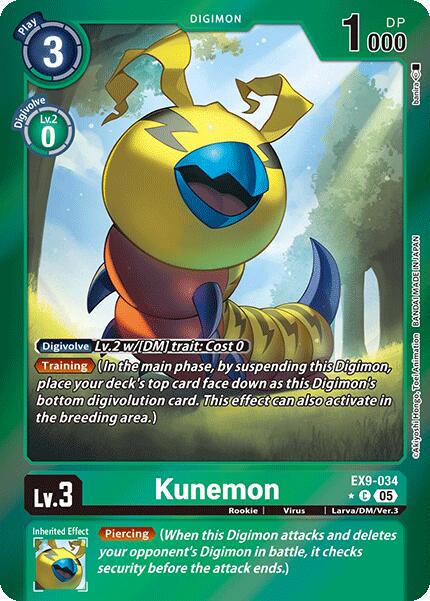 Kunemon [Limited Foil] #EX9-034