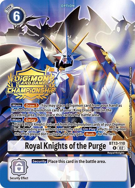 Royal Knights of the Purge [Gold Stamp Card Set Foil] #BT13-110