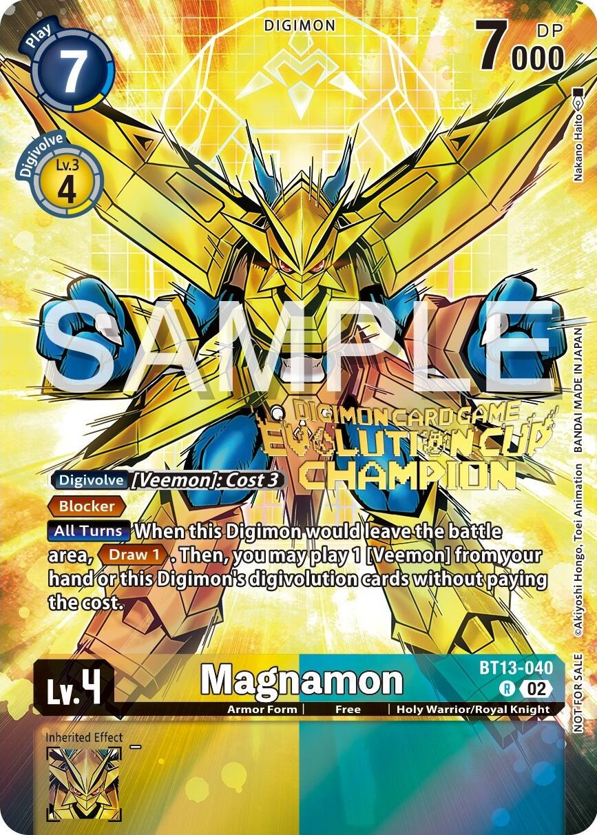 Magnamon [Evolution Cup Champion Foil] #BT13-040