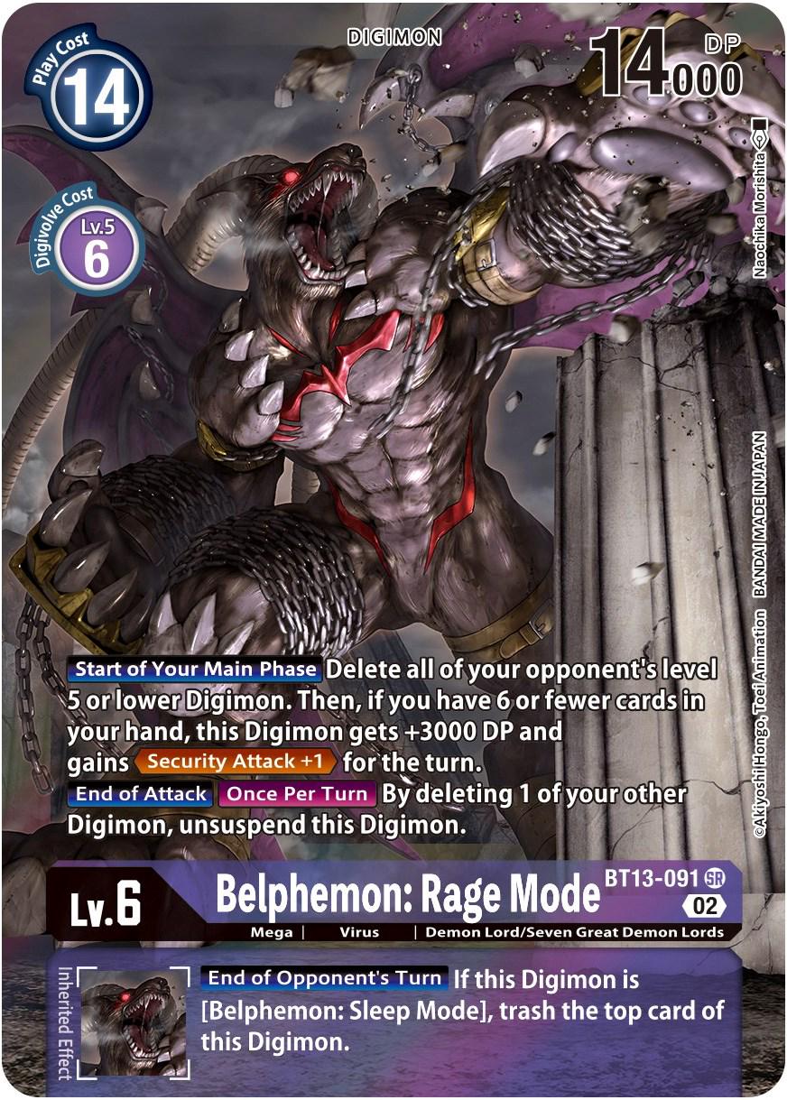 Belphemon: Rage Mode [Alternate Art Foil] #BT13-091