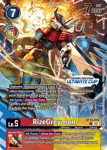 RizeGreymon [Ultimate Cup Foil] #BT13-015
