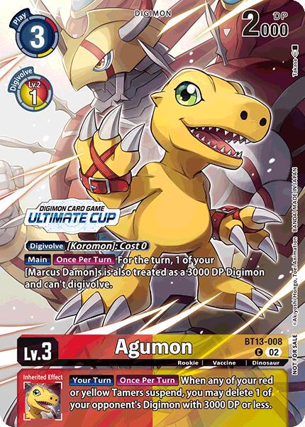 Agumon [Ultimate Cup Foil] #BT13-008