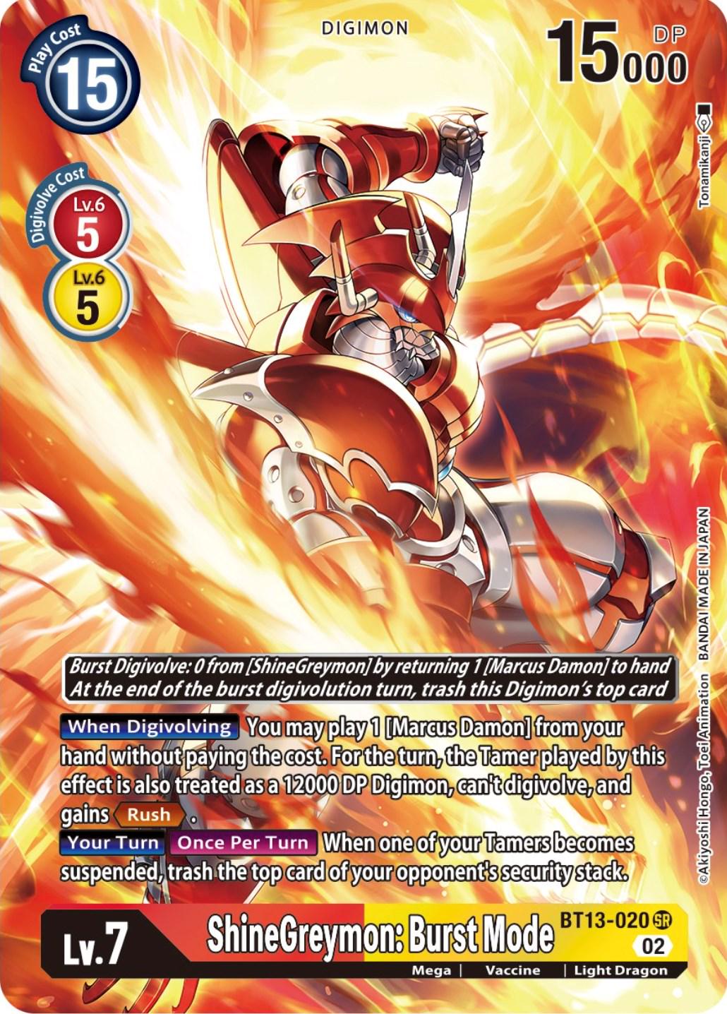 ShineGreymon: Burst Mode [Alternate Art Foil] #BT13-020