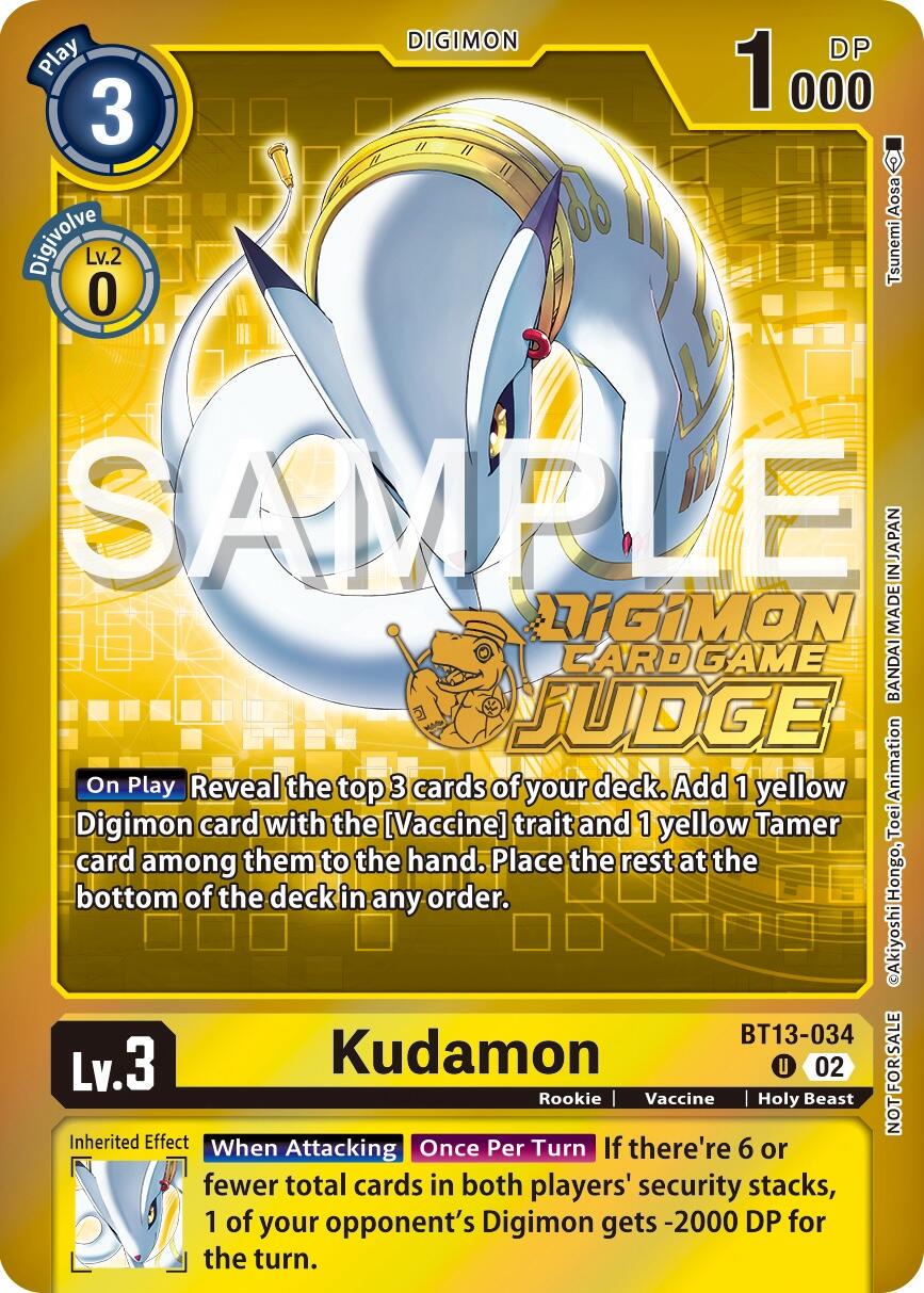 Kudamon [Judge Pack Foil] #BT13-034