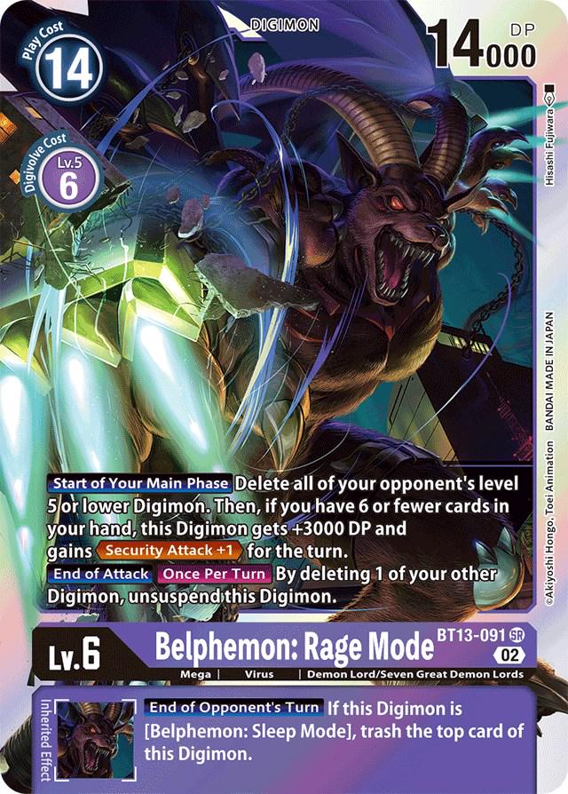 Belphemon: Rage Mode [Foil] #BT13-091