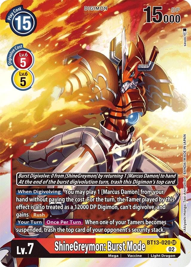 ShineGreymon: Burst Mode [Foil] #BT13-020