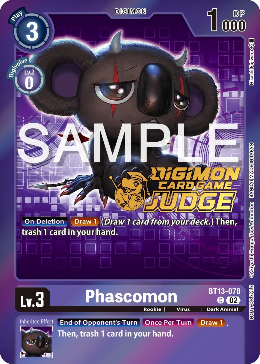 Phascomon [Judge Pack Foil] #BT13-078