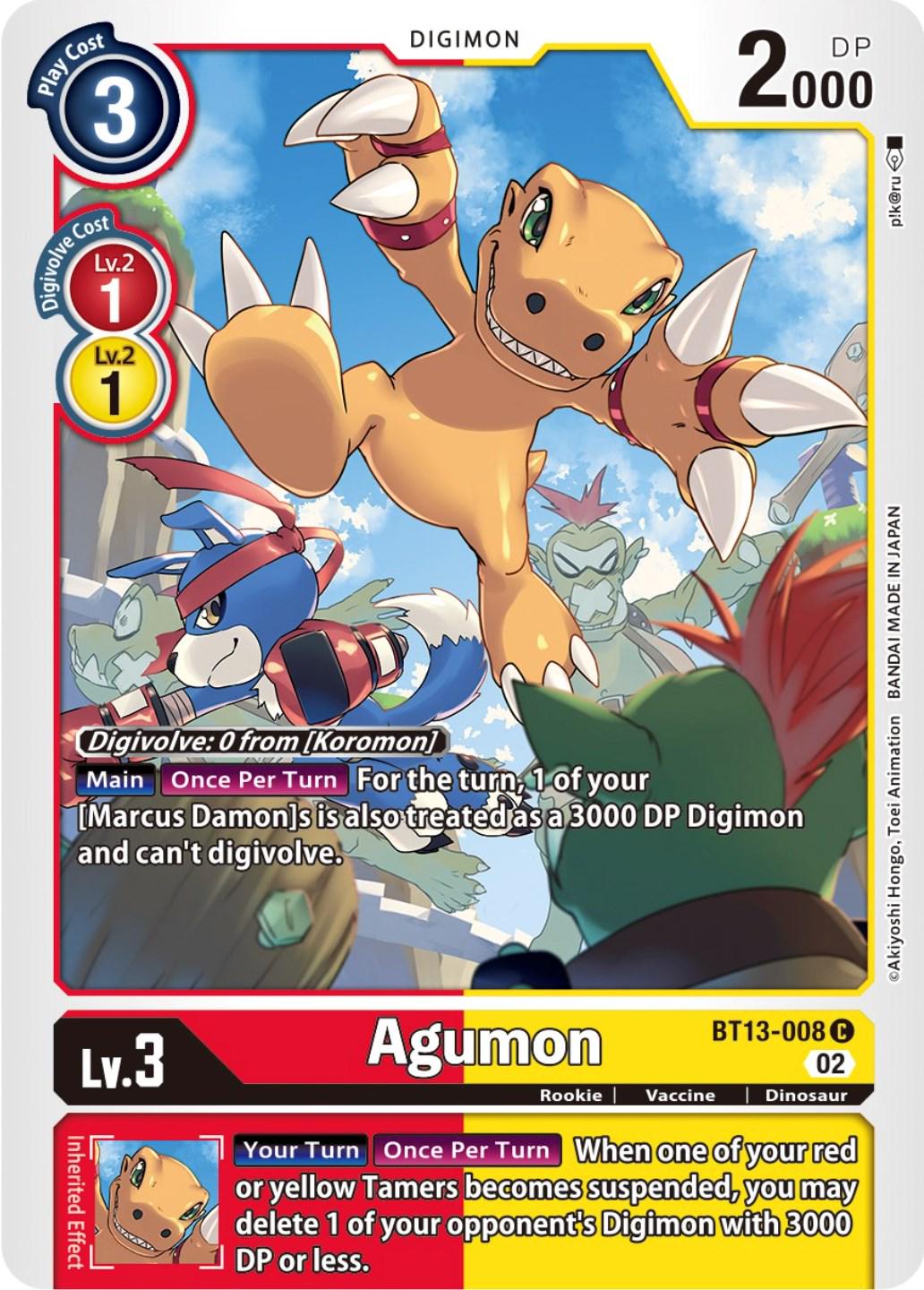 Agumon #BT13-008