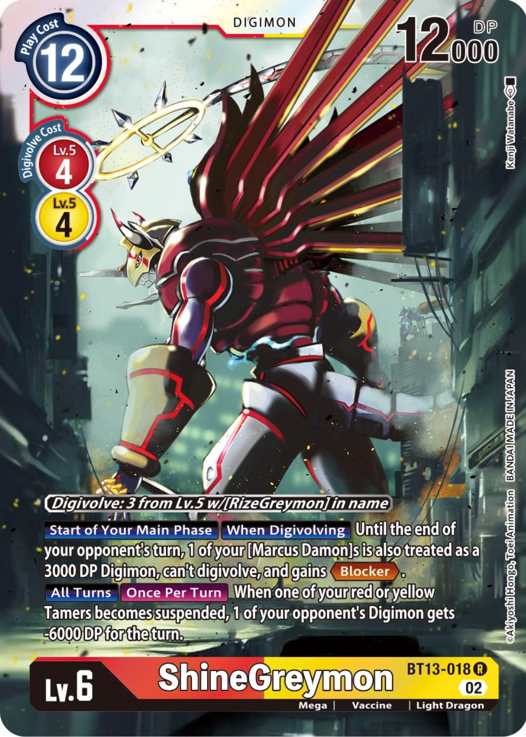 ShineGreymon [Foil] #BT13-018