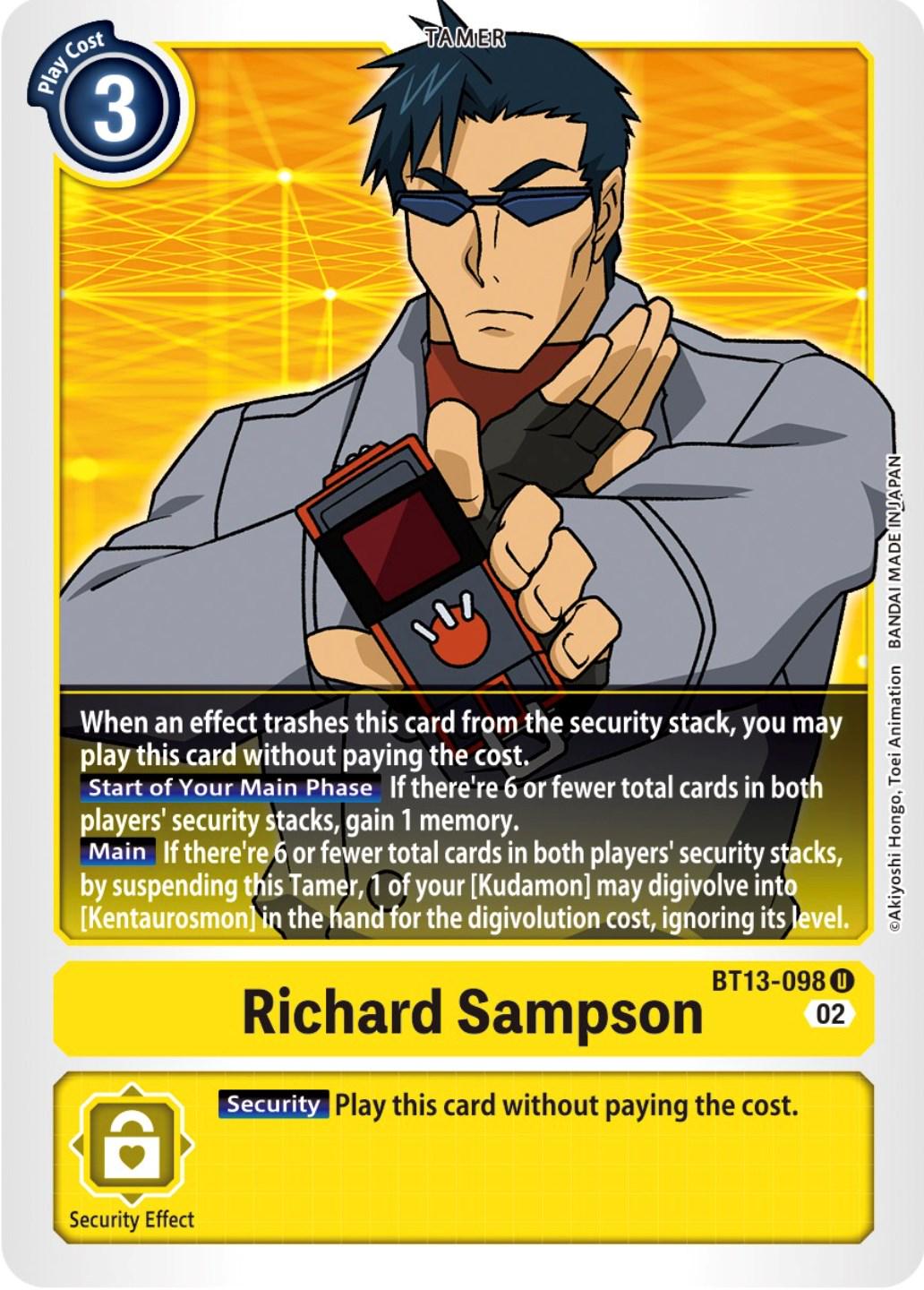 Richard Sampson #BT13-098