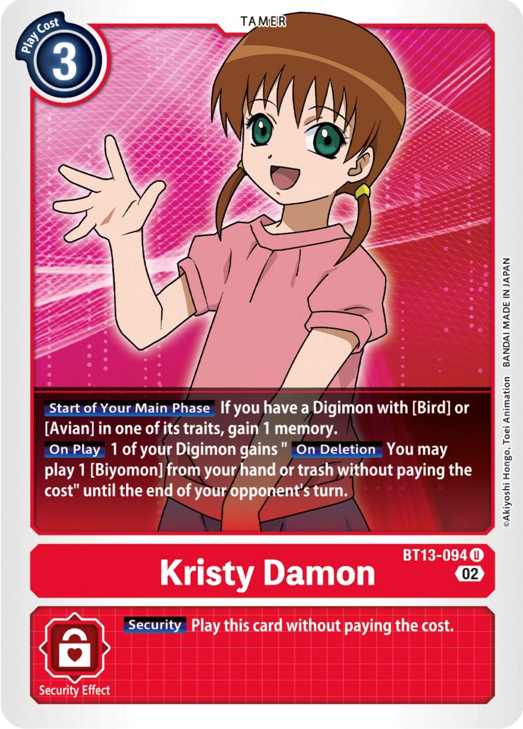 Kristy Damon #BT13-094
