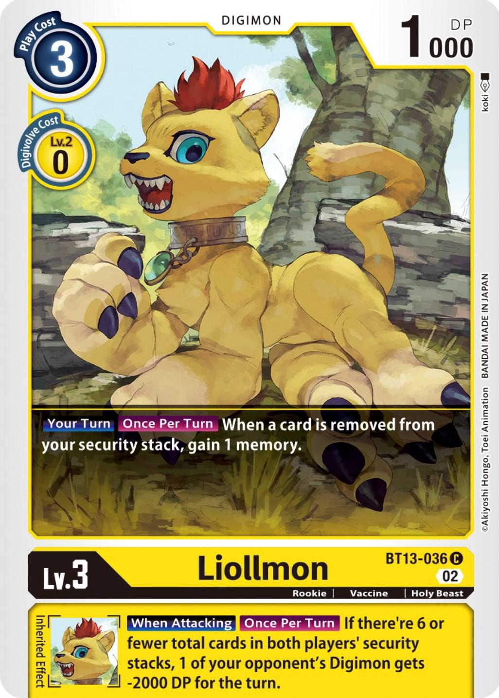 Liollmon #BT13-036