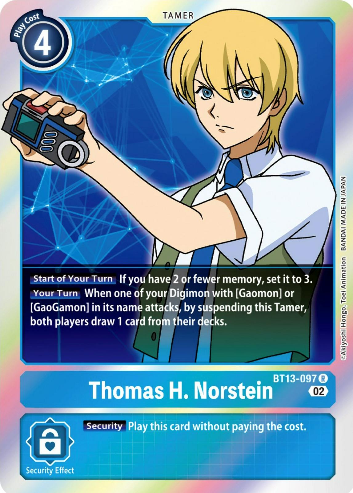 Thomas H. Norstein [Foil] #BT13-097