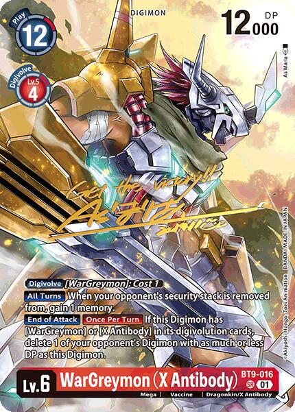 WarGreymon [X Antibody Foil] #BT9-016