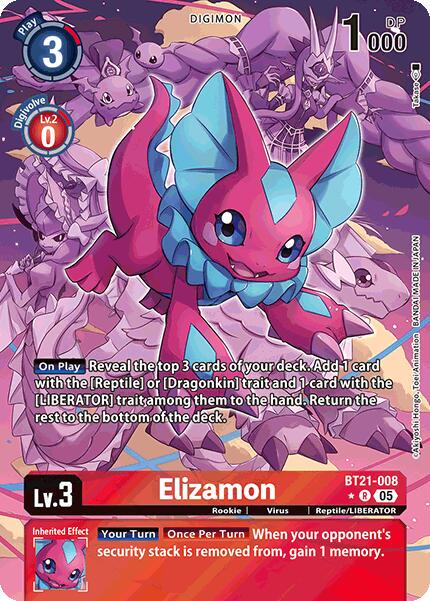 Elizamon [Alternate Art Foil] #BT21-008