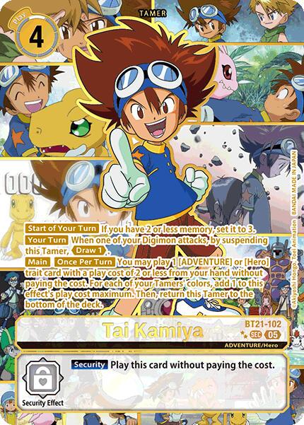 Tai Kamiya [Rare Pull Foil] #BT21-102