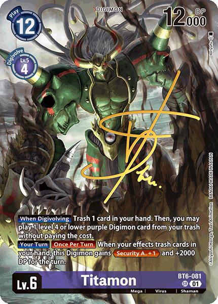 Titamon [Rare Pull Foil] #BT6-081