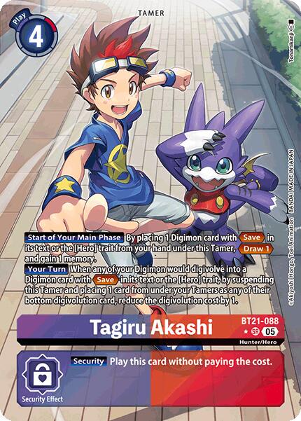 Tagiru Akashi [Alternate Art Foil] #BT21-088