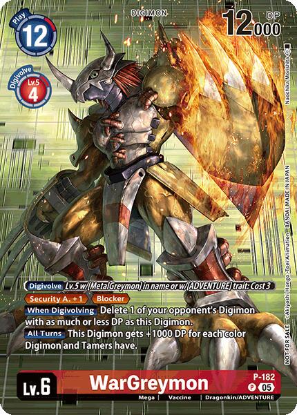 WarGreymon [Illustration Celebration Pack Foil] #P-182 P