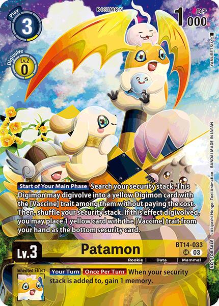 Patamon [Limited Card Pack Foil] #BT14-033