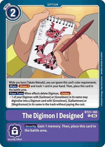 The Digimon I Designed #BT21-100