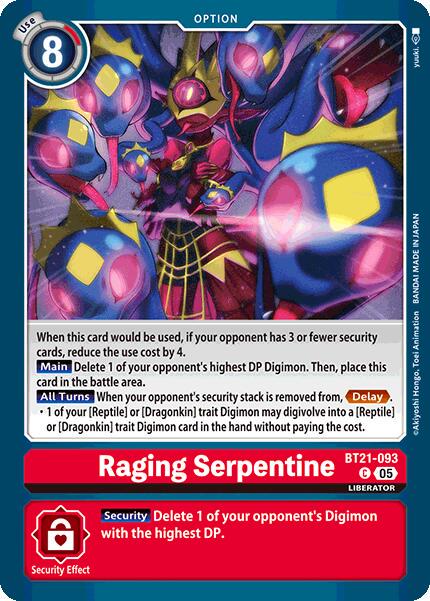 Raging Serpentine #BT21-093