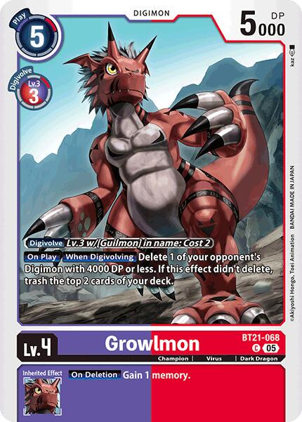 Growlmon #BT21-068