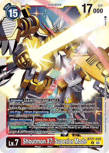 Shoutmon X7: Superior Mode [Foil] #BT21-030
