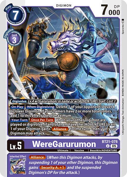 WereGarurumon #BT21-078
