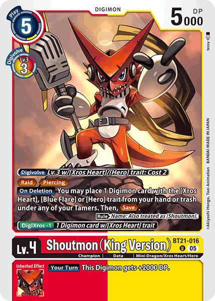 Shoutmon [King Version] #BT21-016