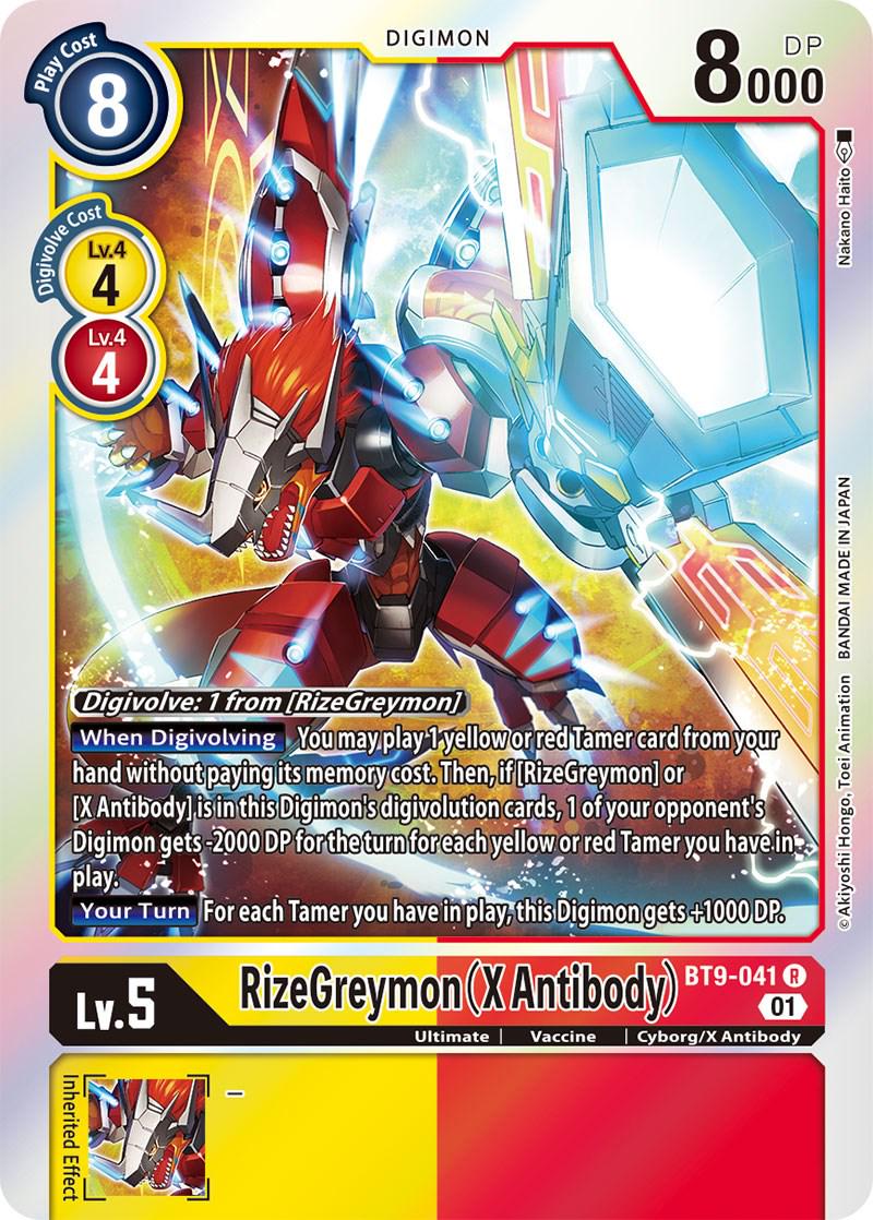 RizeGreymon [X Antibody Foil] #BT9-041