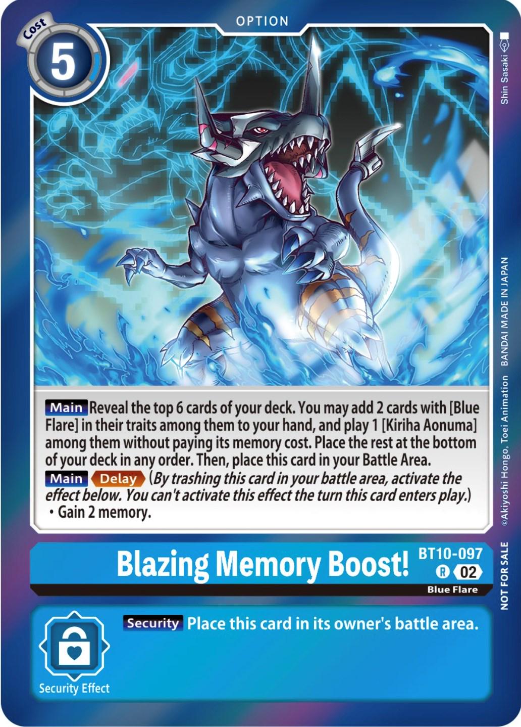 Blazing Memory Boost! [Event Pack Foil] #BT10-097