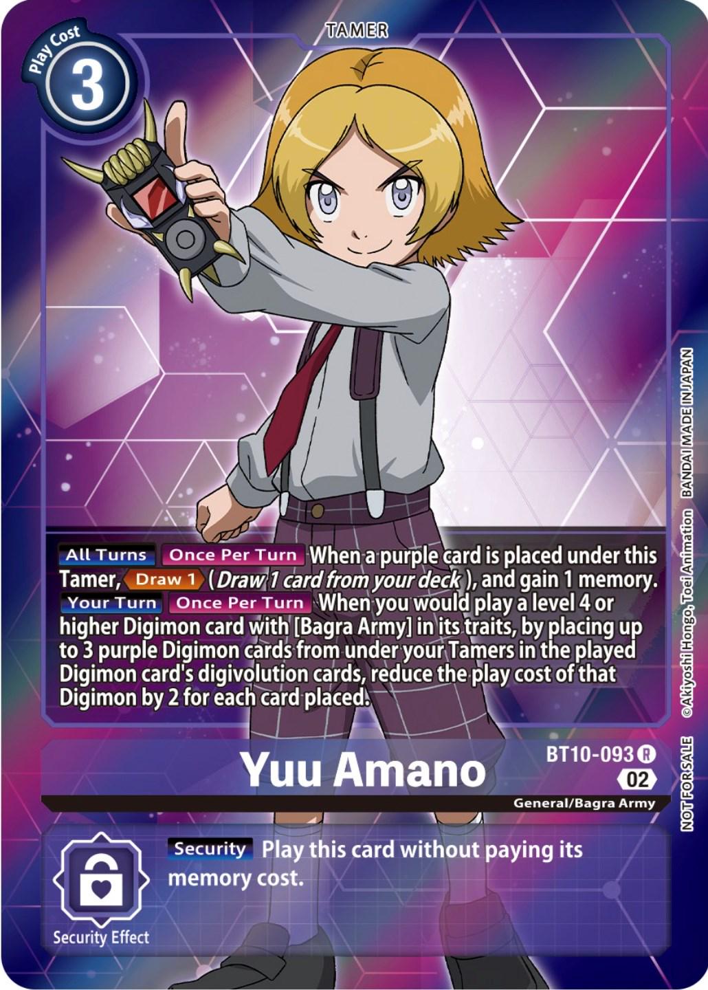 Yuu Amano [Box Topper Foil] #BT10-093