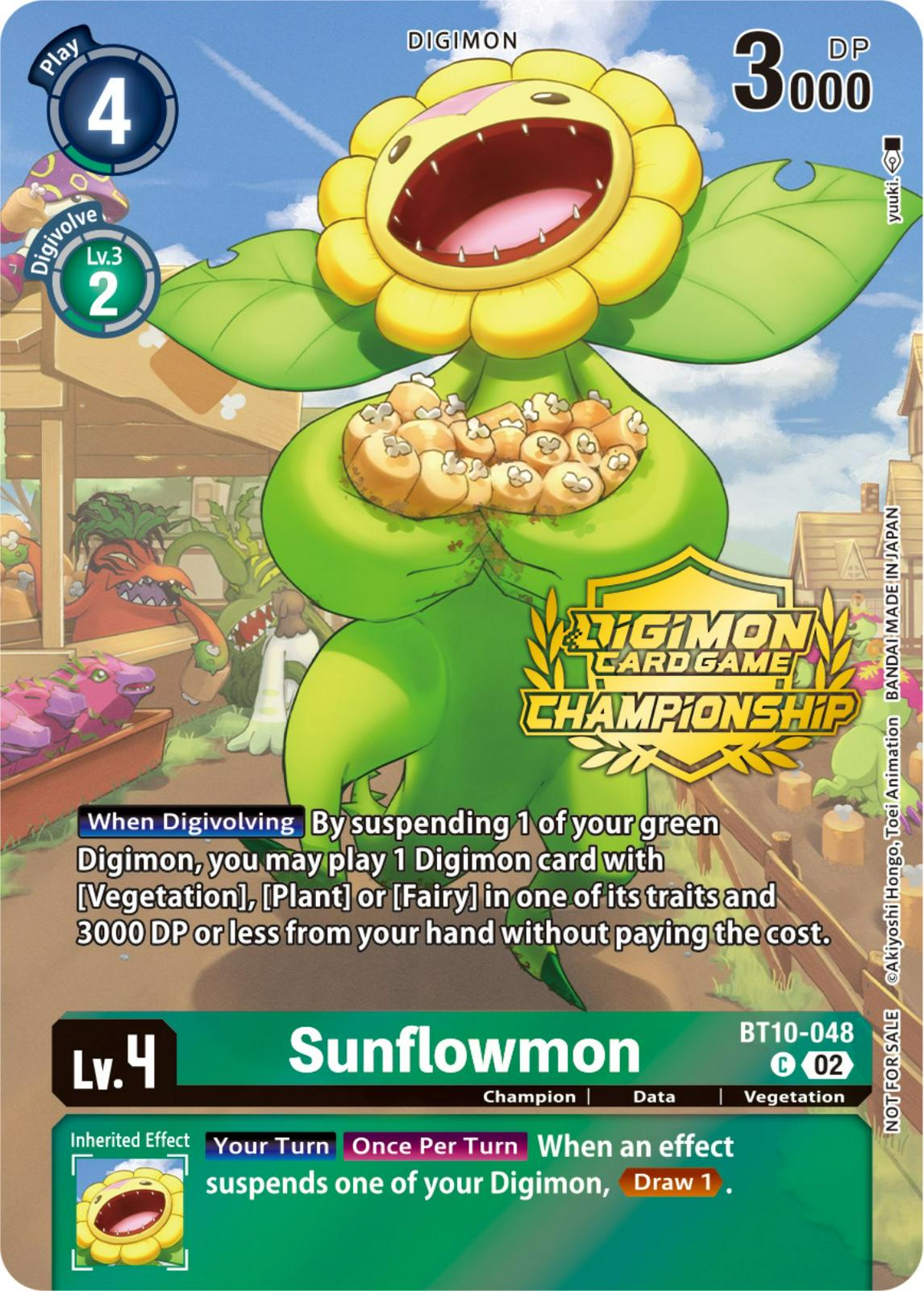 Sunflowmon [Tamers Pack Foil] #BT10-048