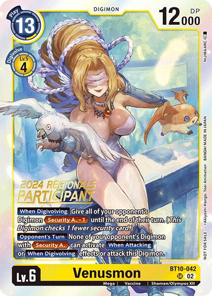 Venusmon [Regionals Participant Foil] #BT10-042