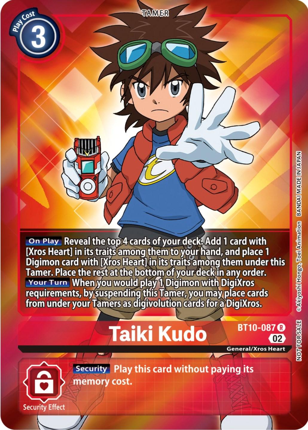 Taiki Kudo [Box Topper Foil] #BT10-087