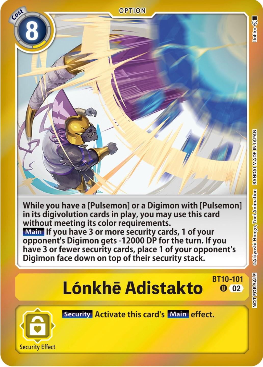 Lonkhe Adistakto [Event Pack Foil] #BT10-101