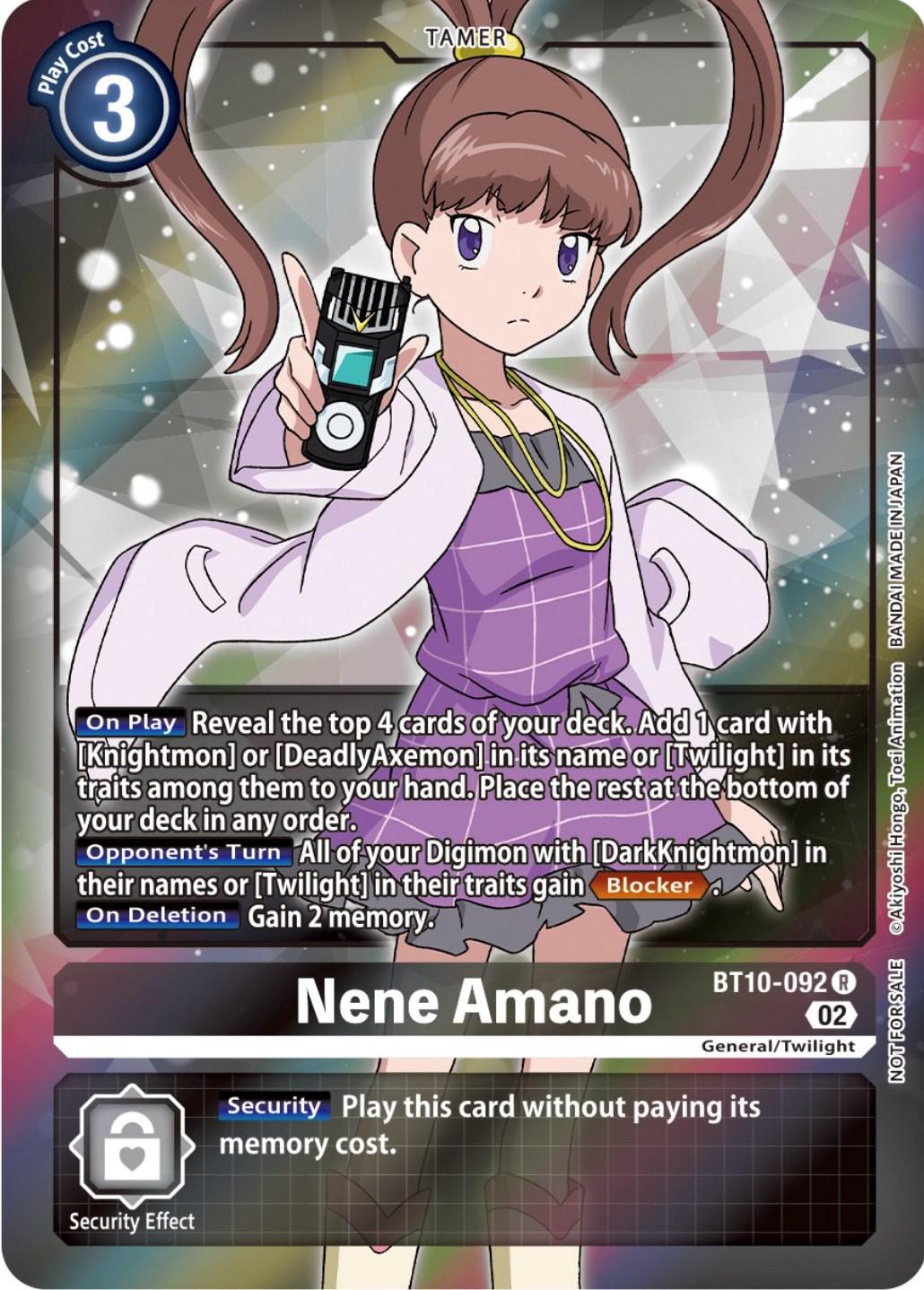 Nene Amano [Box Topper Foil] #BT10-092