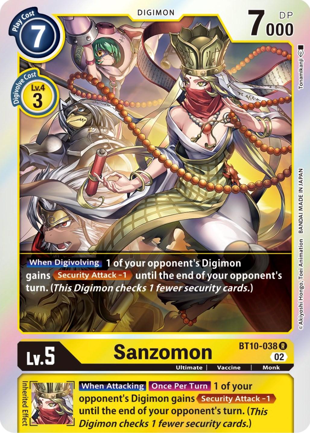 Sanzomon [Foil] #BT10-038